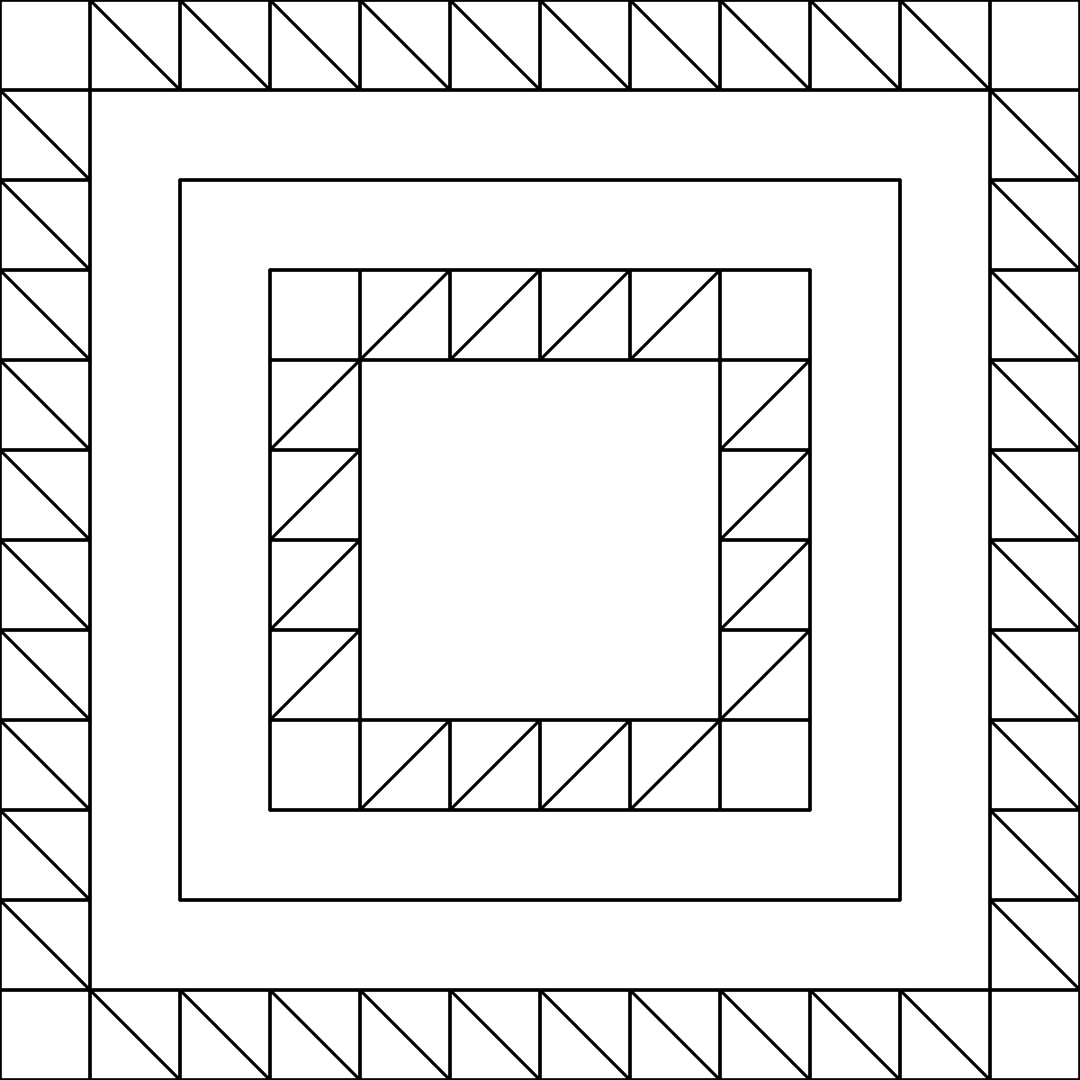 Pattern 25, Clay's Choice barn quilt pattern thumbnail